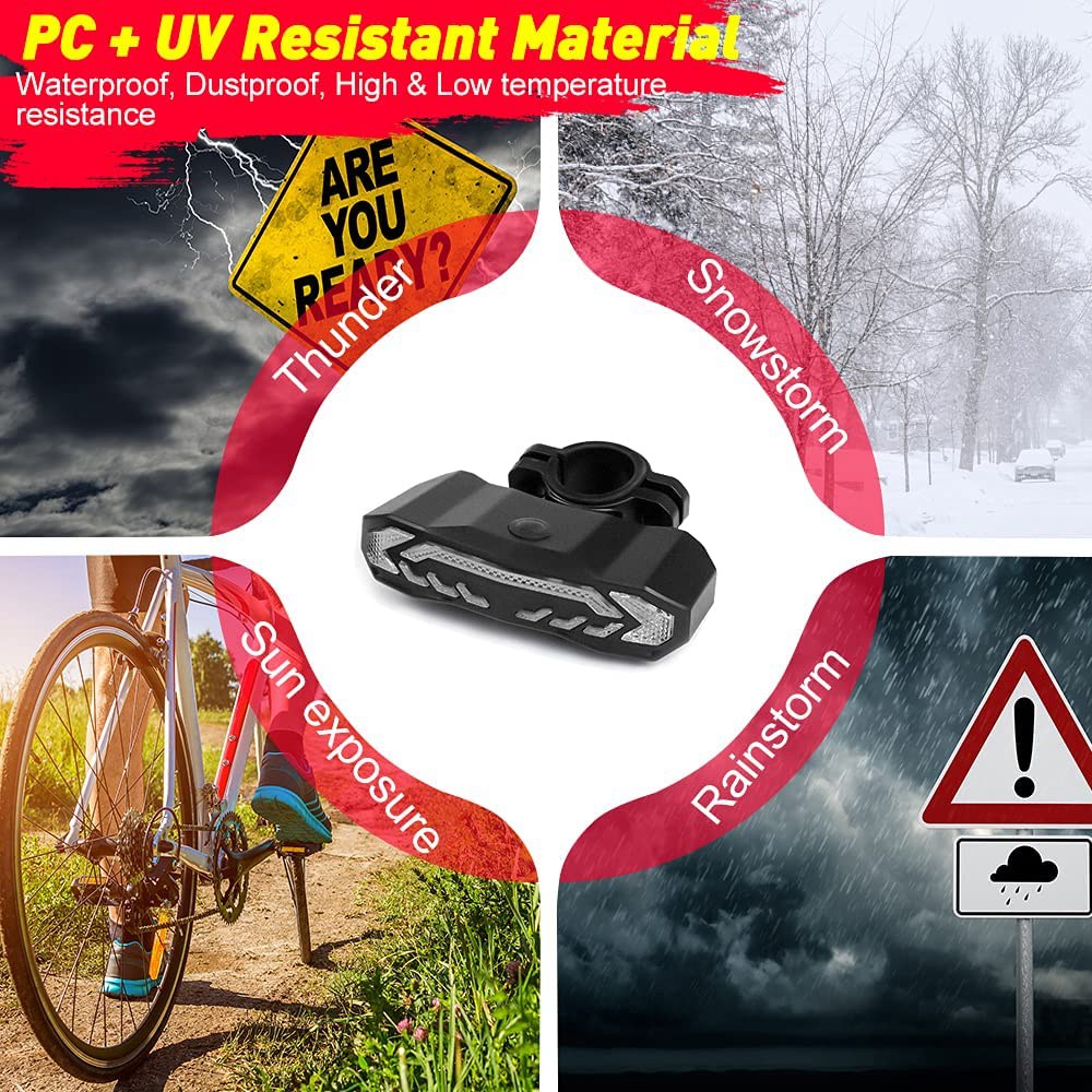 Bike Tail Light - A61P Bike Turn Signals Light Smart