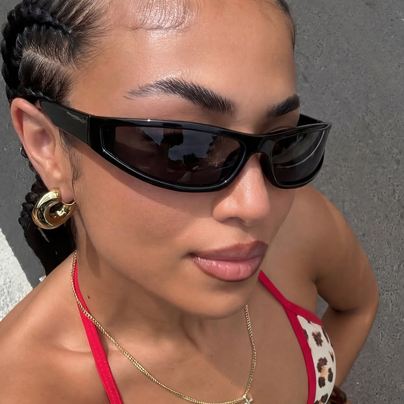 Y2K Narrow Rectangle Wrap Arou - огляд і ціна Cycling Glasses