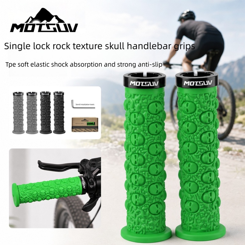 Bicycle Handlebar Grips, Skull - огляд і ціна Cycling Hand Gear