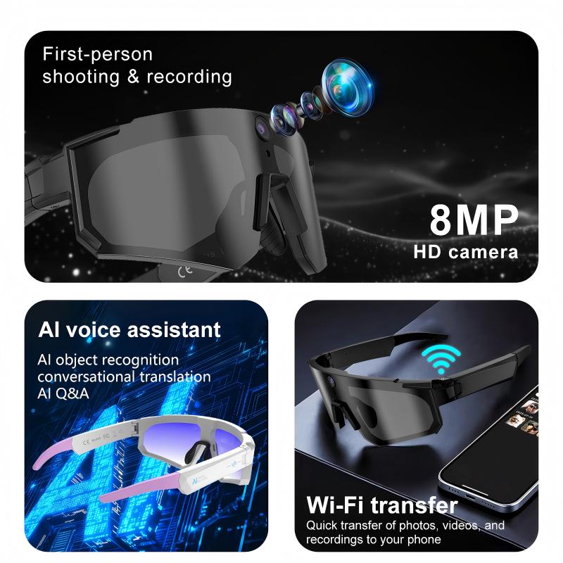 AI Smart Glasses ChatGPT 1080P - огляд і ціна Cycling Glasses