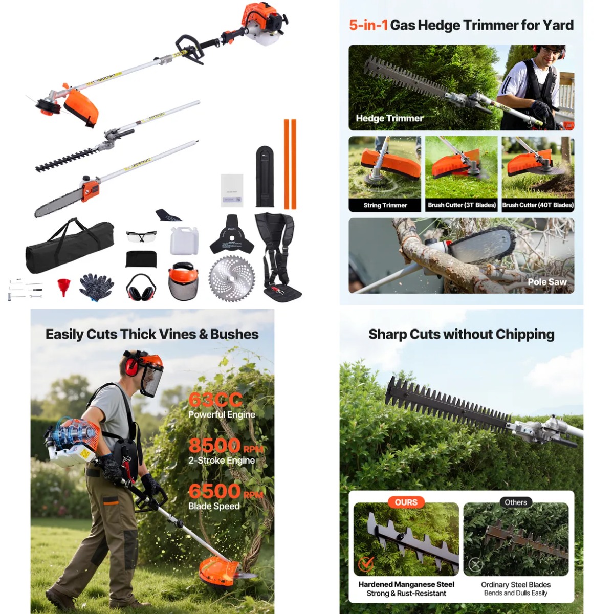 Gas Hedge Trimmer, 2 Cycle Gas - огляд і ціна Cycling Protective Gear