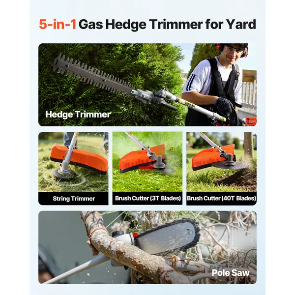 Gas Hedge Trimmer, 2 Cycle Gas - огляд і ціна Cycling Protective Gear