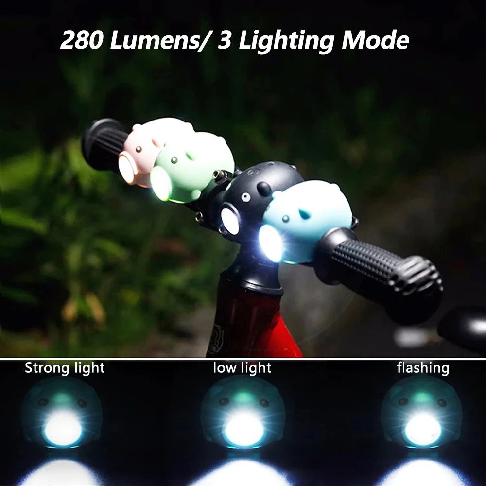 Cute Pig Bicycle Front Light w - огляд і ціна Bike Bell