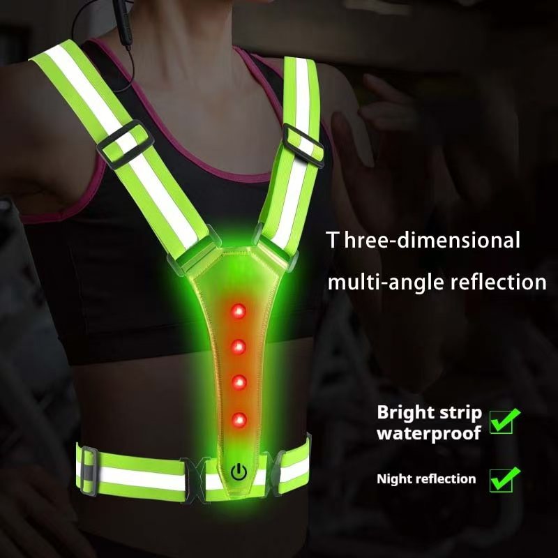 LED Running Vest Reflective Gl - огляд і ціна Cycling Gear Clothing