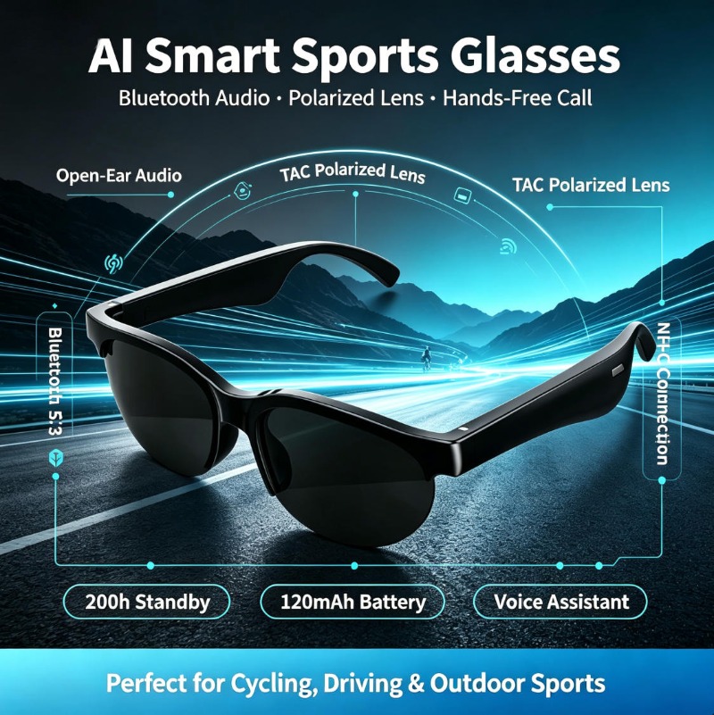 Smart Sports Glasses Open Ear  - огляд і ціна Cycling Glasses