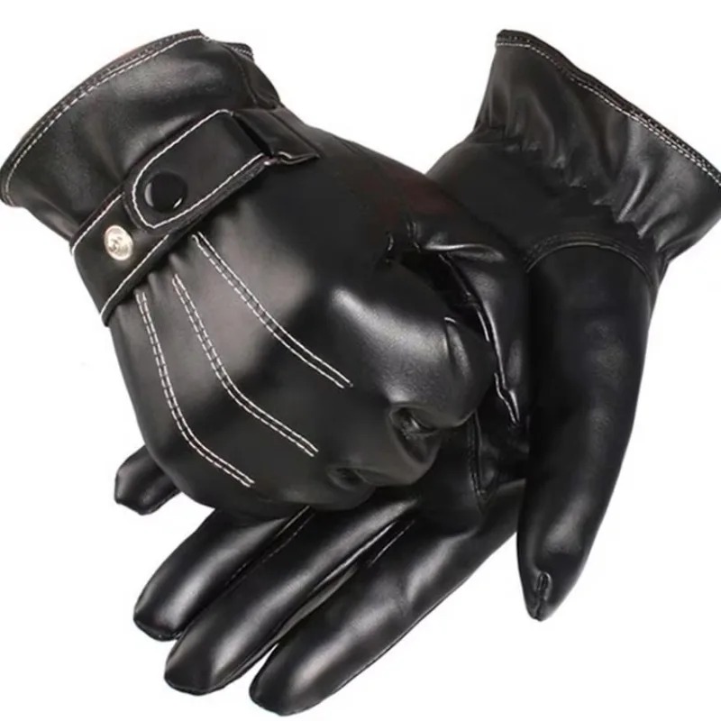 Men's Gloves PU Leather Plush  - огляд і ціна Cycling Hand Gear