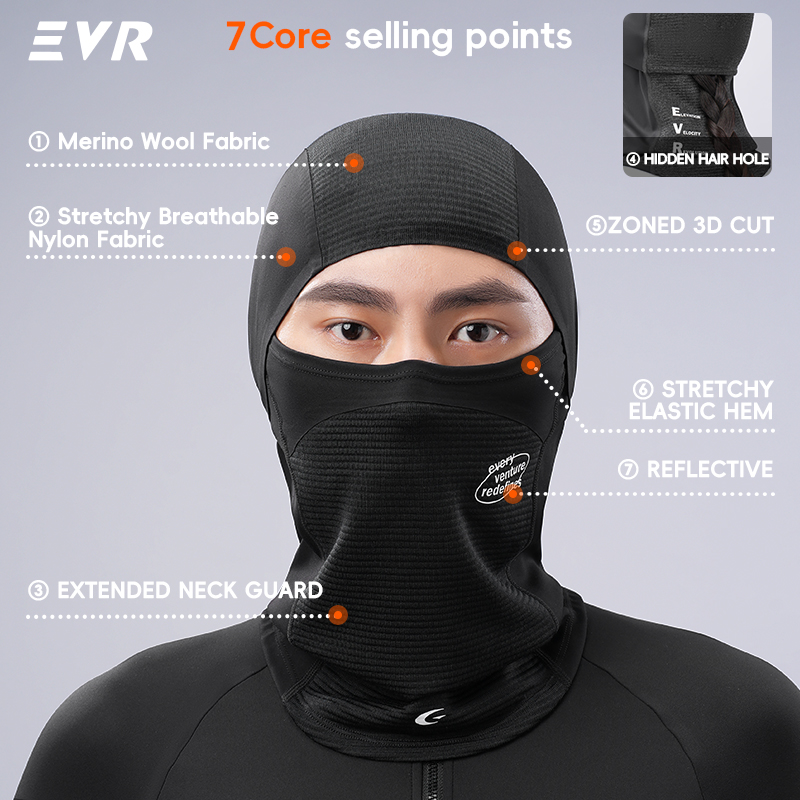 EVR Winter Wool Face Mask Neck - огляд і ціна Cycling Gear In Winter